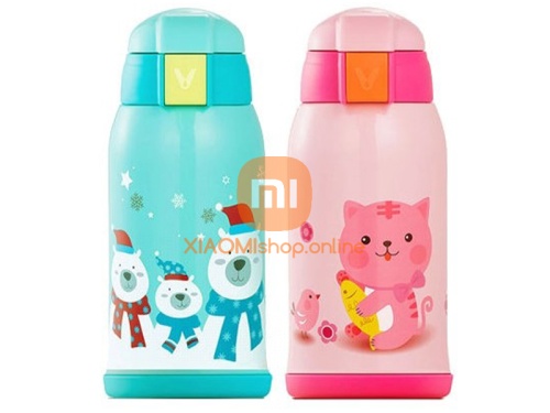 Термос детский Xiaomi Viomi Children Vacuum Flask 590 мл зеленый фото 2