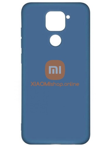 Чехол-накладка для Xiaomi Redmi Note 9, синяя