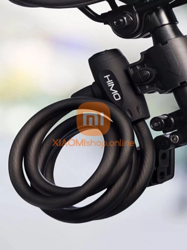 Замок для велосипеда HIMO (L150) Portable Folding Cable Lock Black фото 2