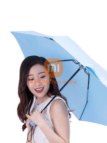 Зонт Xiaomi Mijia Huayang Umbrella with Sun Protect Blue (HY5H18001SB) голубой фото 2