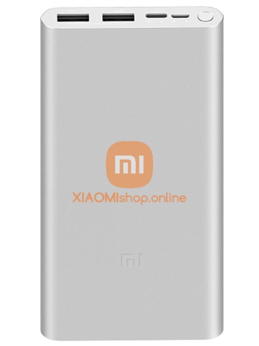 АКБ резервный Xiaomi Mi Fast Charge Power Bank 3 (PLM13ZM) 10000mAh 2USB QC3.0 2,6A серебристый