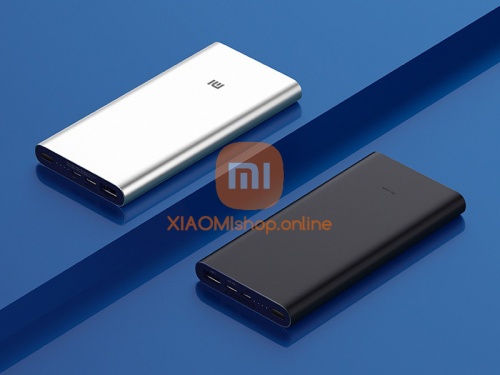 АКБ резервный Xiaomi Mi Power Bank 3 (PLM12ZM) 10000mAh USB/Type-C 3A черный фото 5