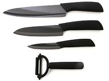 Набор керамических ножей Xiaomi HuoHou Nano Ceramic Knife (4 шт), черные