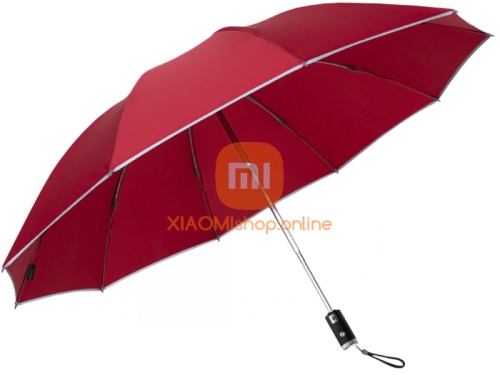 Зонт автоматический с фонарем Xiaomi Mi Zuodu Red