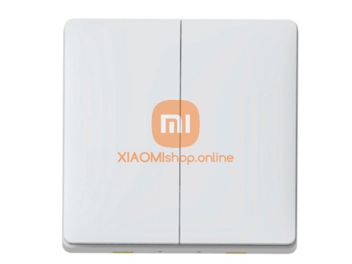 Умный выключатель Xiaomi Аqara Wireless Remote Switch (двойной) (WXKG02LM) белый