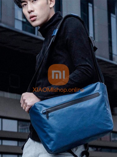 Сумка на плечо Xiaomi 90 Points Functional Messenger Bag (2068) синяя фото 5