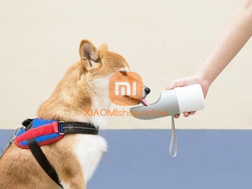 Поилка для животных Xiaomi Moestar Rocket Portable Pet Cup серая фото 3