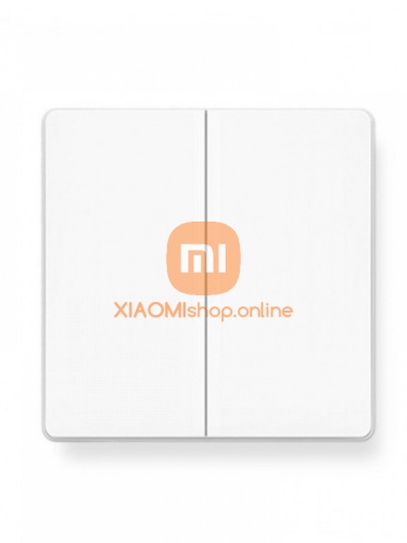 Умный выключатель Xiaomi Aqara Smart Light Switch Double Key Edition (двойной) (QBKG12LM) белый