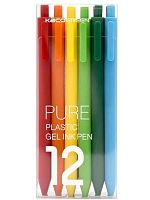 Набор гелевых ручек Xiaomi KACO Pure Plastic Gelink Pen 12 шт (K1015) цветные