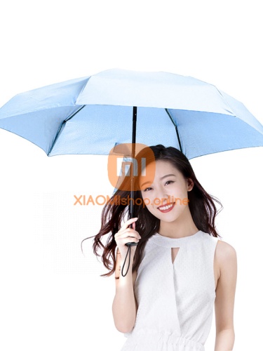 Зонт Xiaomi Mijia Huayang Umbrella with Sun Protect Blue (HY5H18001SB) голубой фото 3