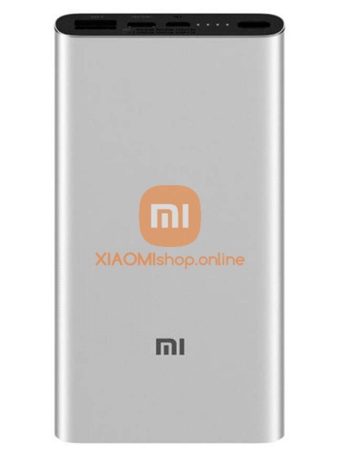 АКБ резервный Xiaomi Mi Power Bank 3 (PLM12ZM) 10000mAh USB/Type-C 3A серебристый