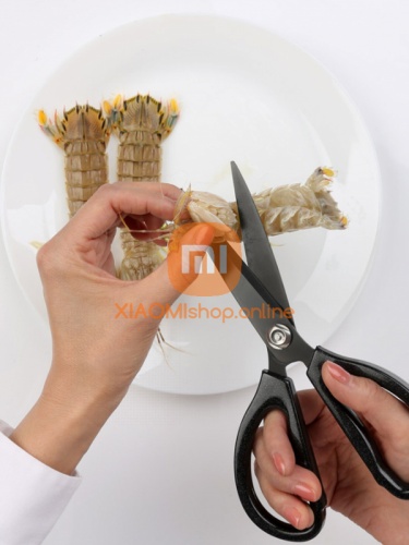 Кухонные ножницы Xiaomi HuoHou Hot Kitchen Scissors черные фото 3