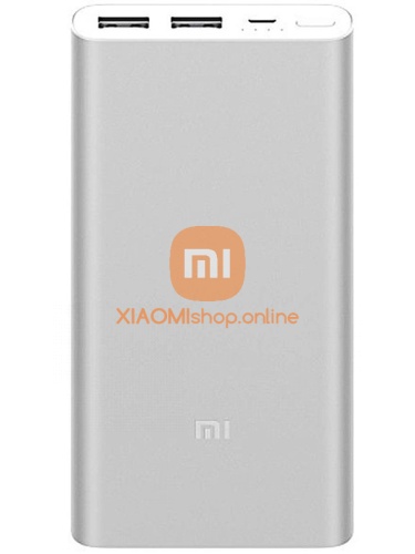 АКБ резервный Xiaomi Mi Power Bank 2S (PLM09ZM) 10000mAh 2USB 2,4A серебристый