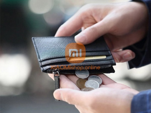 Кошелек Xiaomi 90 Points Card Holder with Coin Pouch (RMST05QB) черный фото 4