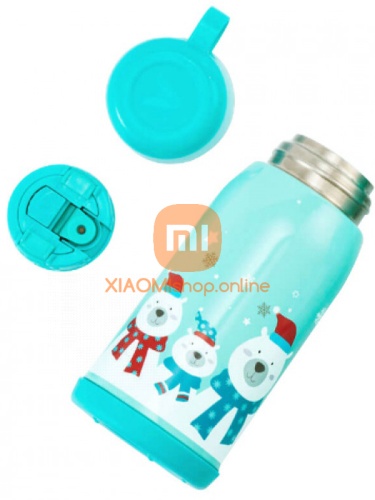 Термос детский Xiaomi Viomi Children Vacuum Flask 590 мл зеленый фото 4