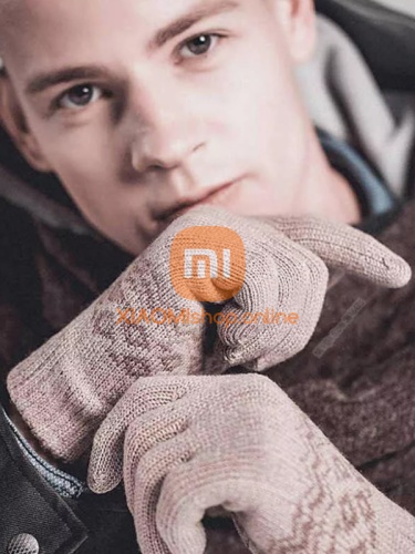 Перчатки Xiaomi Touchscreen Winter Wool Gloves (ST20190601)беж. фото 4