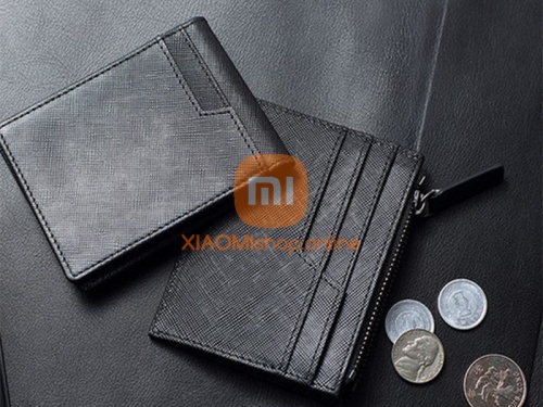 Кошелек Xiaomi 90 Points Card Holder with Coin Pouch (RMST05QB) черный фото 5