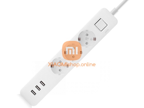 Сетевой фильтр Xiaomi Mi Power Strip 3 USB (XMCXB04QM) белый фото 3