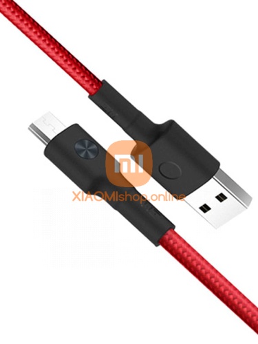 Дата-кабель Xiaomi ZMI USB/MicroUSB Braided 100 см (AL603) красный фото 3