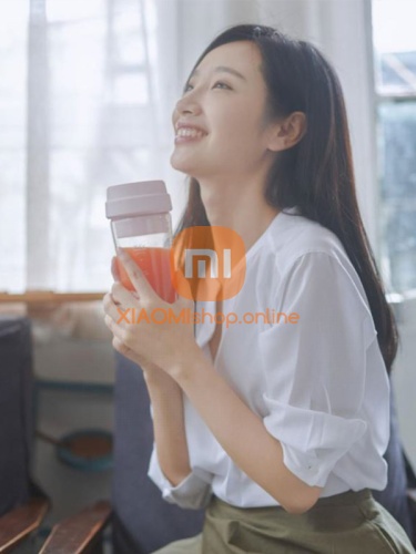 Портативный блендер-соковыжималка Xiaomi 17PIN Star Frut Bottle 400мл (JM001) белый фото 3