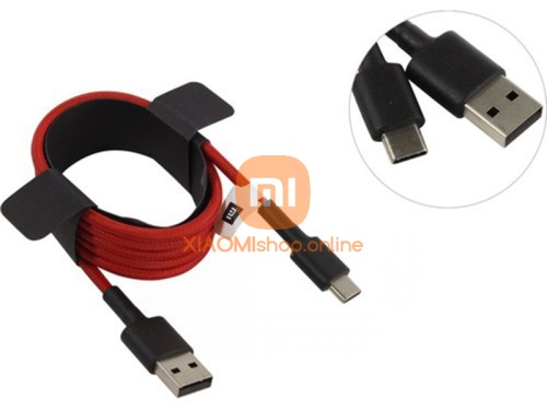 Дата-кабель Xiaomi Mi USB Type-C Braided Cable 100см (SJX10ZM) красный фото 4