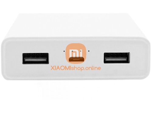 АКБ резервный Xiaomi Mi Power Bank 2C (PLM06ZM) 20000mAh 2USB Quick Charge 3.0 белый фото 4