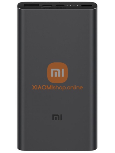 АКБ резервный Xiaomi Mi Power Bank 3 (PLM12ZM) 10000mAh USB/Type-C 3A черный