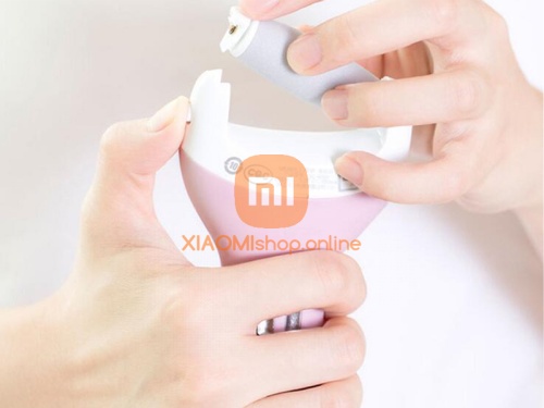 Электрическая роликовая пилка для пяток Xiaomi Callus Remover (SC-608P) Pink фото 4