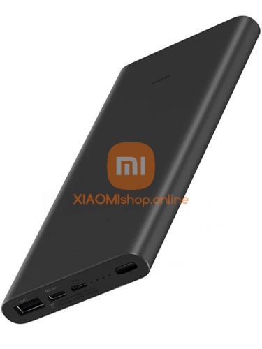 АКБ резервный Xiaomi Mi Power Bank 3 (PLM12ZM) 10000mAh USB/Type-C 3A черный фото 2
