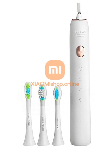Зубная электрощетка Xiaomi Soocas X3U Sonic Electric Toothbrush (доп 2 насадки) (X3U) белая фото 4