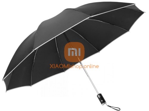 Зонт автоматический с фонарем Xiaomi Mi Zuodu Black