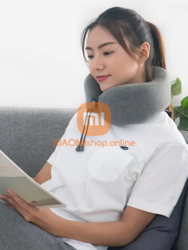 Массажная подушка Xiaomi LeFan Massage Sleep Neck Pillow (LF-TJ001) серая фото 2