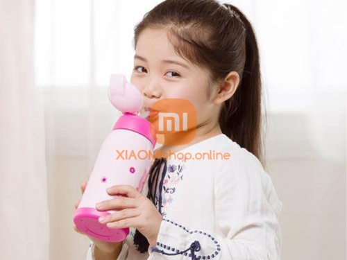 Термос детский Xiaomi Viomi Children Vacuum Flask 590 мл розовый фото 3