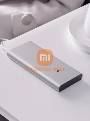 АКБ резервный Xiaomi Mi Power Bank 3 (PLM12ZM) 10000mAh USB/Type-C 3A серебристый фото 6
